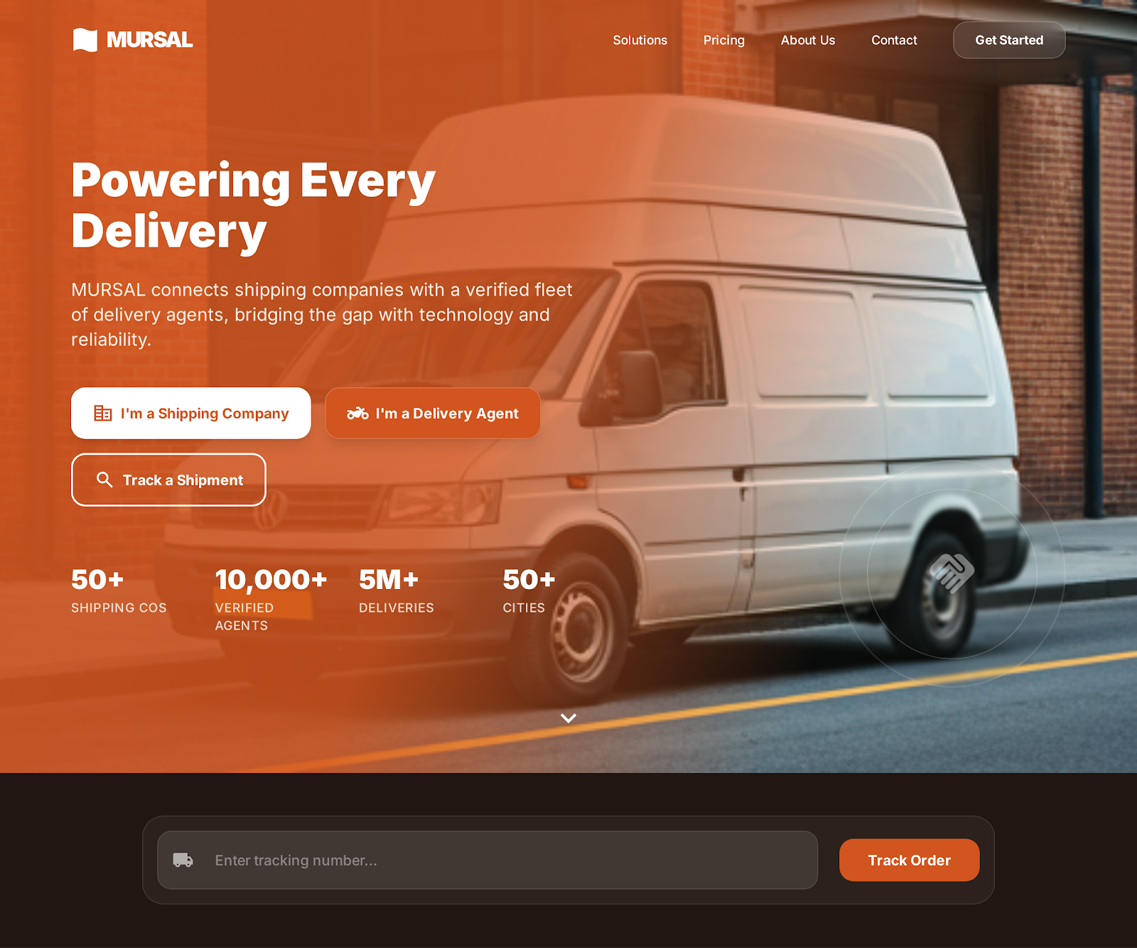 Twseel Public Website and Tracking Interface